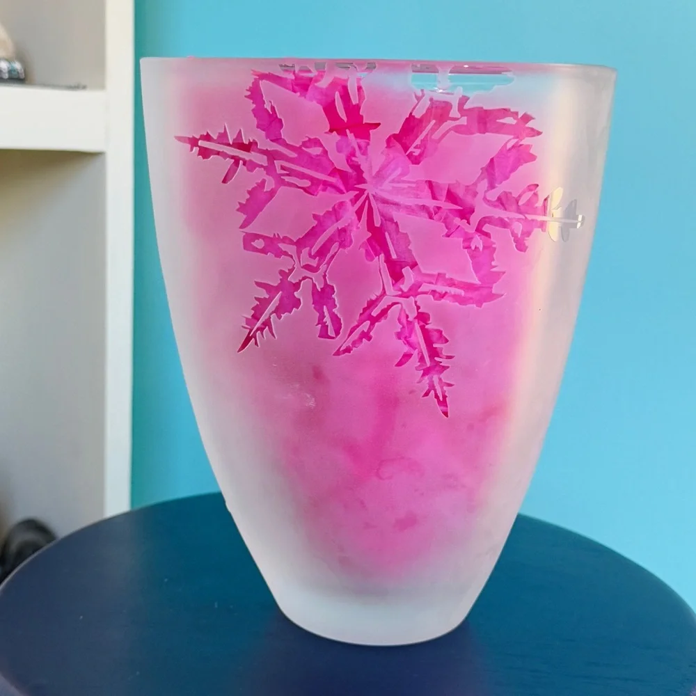 Vintage Villeroy & Boch Snowflake Wintertime Ice Crystal Vase